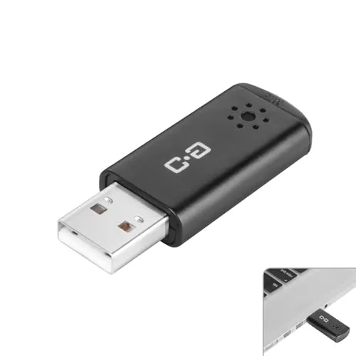 DUNGZDUZ USB Microphone for Laptop and Desktop Computer, High Sensitivity for Clear Call, Plug-and-Play, High Gain, Cordless
