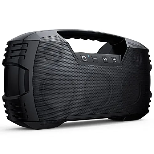 Houl Zallee IPX7 Waterproof Bluetooth Speaker, 40W(60 Peak) Portable Wireless Speaker with Subwoofer, 32H Playtime, Stereo