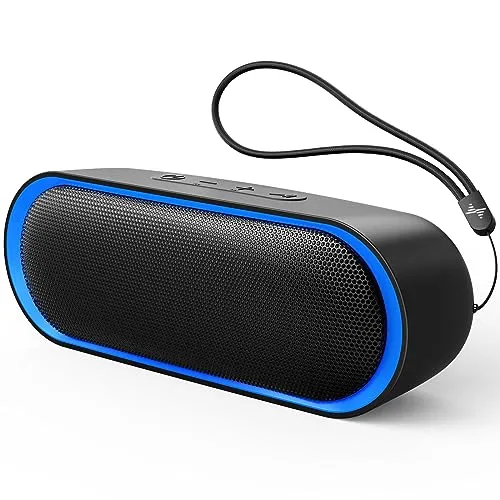 LENRUE Bluetooth Speakers, Waterproof Portable Speakers with TWS, 24 Playtime, Stereo Sound, Wireless for Home Shower Pool