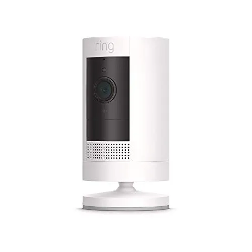 Ring Stick Up Cam Battery | Weather-Resistant Outdoor Camera, Live View, Color Night Vision, Two-way Talk, Motion alerts,
